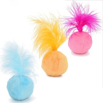 Jouet boule sonore pour chat plusieurs couleurs