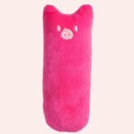 Jouet d'herbe pour chat rose et blanc