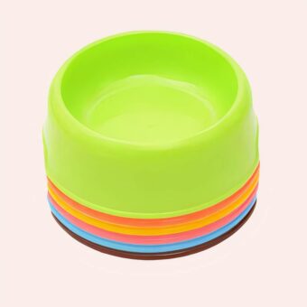 Bol chat rond en plastique couleur unie plusieurs couleurs