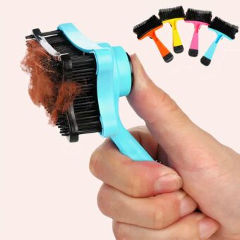 Brosse chat couleur unie en plastique plusieurs couleurs