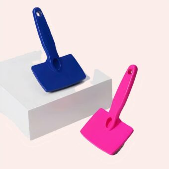 Brosse de massage chat pour élimination de poux bleue et rose