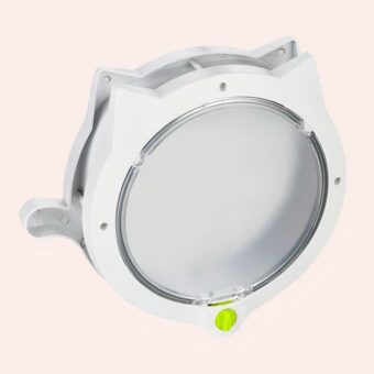 Chatière blanc en forme de tête de chat à la mode, très haute qualité