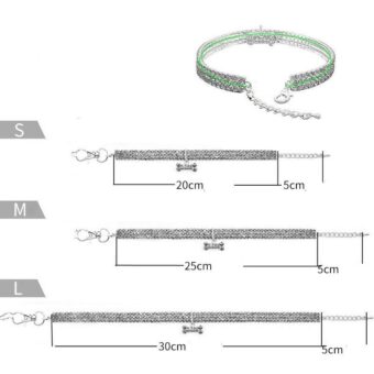 Collier en cristal avec pendentif coeur pour chat très haute qualité, plusieurs couleurs