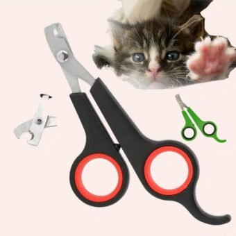 Coupe griffe chat en forme de ciseau à plusieurs couleurs