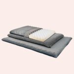 Coussin de massage lavable à mémoire de forme pour chat gris, confortable