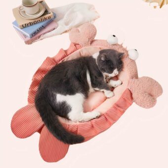 Coussin en forme de homard pour chat très confortable