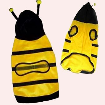 Déguisement abeille pour chat jaune et noir