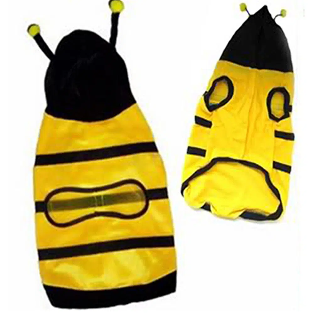 Déguisement abeille pour chat jaune et noir
