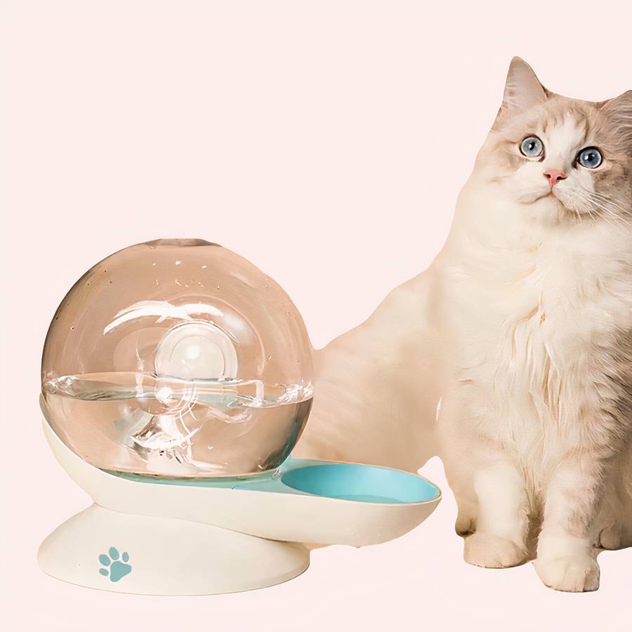 14946-cf9wmu.jpg Distributeur d'eau en forme d'escargot pour chat à la mode