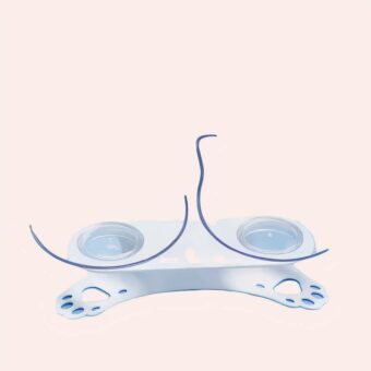 Double bol avec support élevé forme tête de chat, bonne qualité