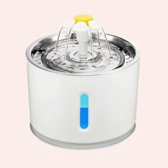 Fontaine à eau électrique à LED pour chat blanc, super qualité