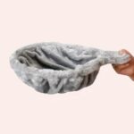 Hamac de couchage en peluche gris pour chat, confortable