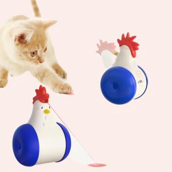 Jouet électrique à infrarouge en forme de coq pour chat super qualité