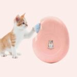 Jouet interactif automatique pour taquiner chat rose