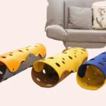 Jouet tunnel de chat avec plusieurs trous, plusieurs couleurs disponibles