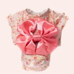 Kimono de style japonais pour chat avec un nœud, très confortable