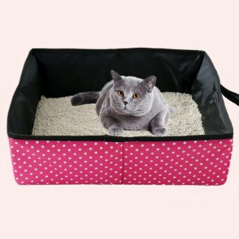 Litière chat pliable haute qualité pour voyage