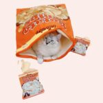 Panier chat en forme de paquet de chips confortable