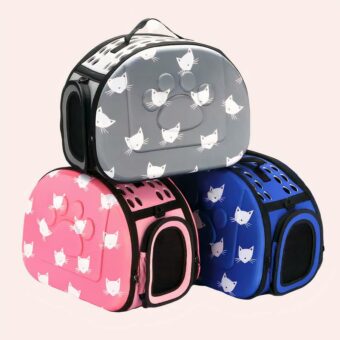 Sac de transport respirant et pliable pour chat, confortable, plusieurs couleurs disponible