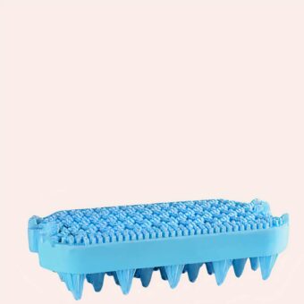 Brosse de massage en silicone souple pour chat bleu, bonne qualité et confortable