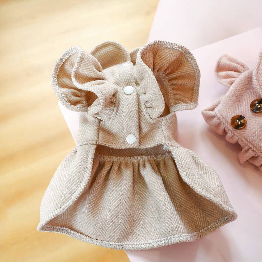 Robe de princesse à manches bulles pour chat