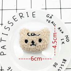 Un doudou pour chat marron en forme de nounours