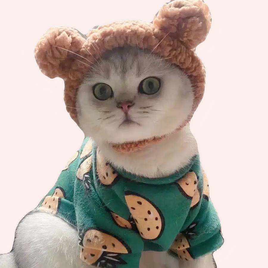 21886-vvrzmg.jpg Couvre-chef en peluche pour chat