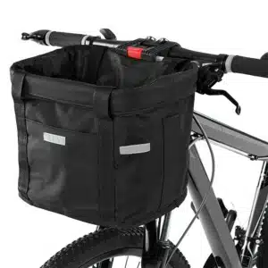 Panier de transport à vélo pour chat noir, très confortable