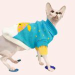 Pull tricot à motifs pour chat