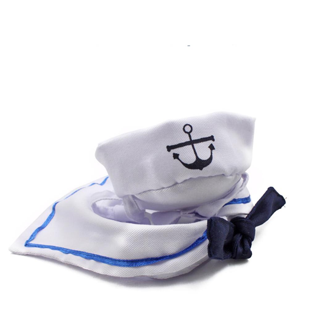 Chapeau et cape style marin pour chat