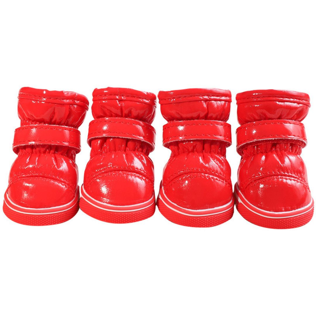 Bottes chaudes unicolores stylés pour chat – Image 7