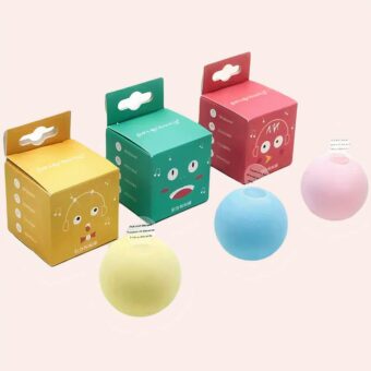 Jouet boule de gravité sonore pour chat, plusieurs couleurs disponible
