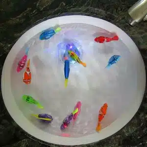 Jouet poisson électrique avec lumière LED pour chat , très pratique