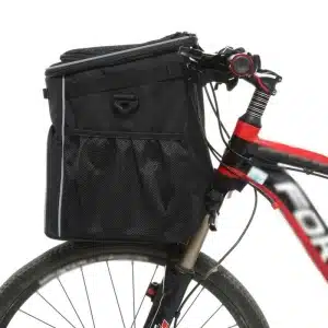 Panier vélo pliable pour chat moins de 6 kg noir, confortable sur un velot