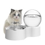 Fontaine d'eau à circulation automatique pour chat blanc, très haute qualité