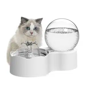Fontaine d'eau à circulation automatique pour chat blanc, très haute qualité