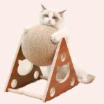 Jouet d'entraînement 3 niveaux pour chat, très pratique sur un tapis dans une maison