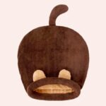 Sac de couchage mignon pour chat, couleur marron, très confortable