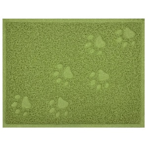 Tapis de litière antidérapant en PVC, de couleur vert, très confortable