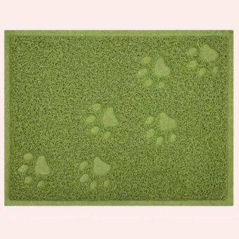 Tapis de litière antidérapant en PVC, de couleur vert, très confortable
