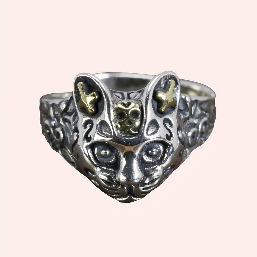 Bague Chat en argent Chatounette