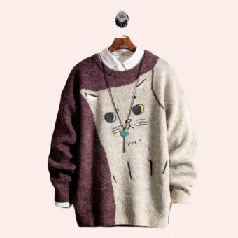 Pull chaud et épais chat