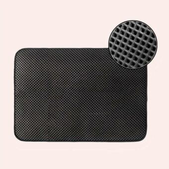 Tapis de litière pour chat noir