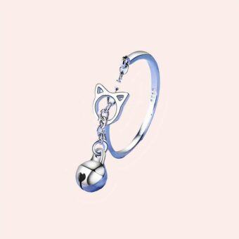 avec cloche en forme de tête de chat pour femme