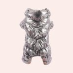 Doudoune d'hiver chaude grise pour chats
