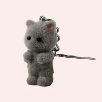 Porte-clés En Peluche Chat Kawaii - Adorable Et Doux - Cadeau Mignon Pour Femme, Ado Ou Enfant - 7