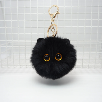 Porte-clé chat adorable en peluche