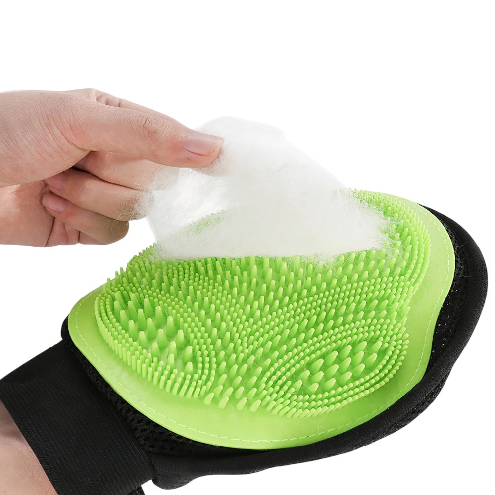 Gant de toilettage souple anti-mue pour chat – Image 2